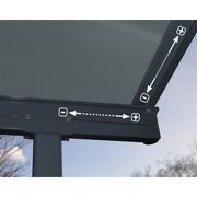 PALRAM - CANOPIA CAPRI 5400 ANTRACIT 3 X 5,46 HLINÍKOVÁ (MONTOVANÁ) PERGOLA - PERGOLY - DŮM A DOMÁCNOST, ELEKTRO..