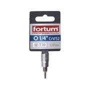 FORTUM HLAVICE ZÁSTRČNÁ 1/4" HROT TORX, T 10, L 37MM, 4701720 - ZÁSTRČNÉ HLAVICE - RUČNÍ NÁŘADÍ