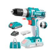 TOTAL VRTACÍ ŠROUBOVÁK AKU S PŘÍKLEPEM, 20V LI-ION (2X), 2000MAH, SADA 50KS, INDUSTRIAL, TIDLI2002 - PŘÍKLEPOVÝ ŠROUBOVÁK 18V - 20V - AKU NÁŘADÍ