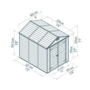 PALRAM - CANOPIA SKYLIGHT 6X8 ANTRACIT ZAHRADNÍ DOMEK - ZAHRADNÍ DOMKY - DŮM A DOMÁCNOST, ELEKTRO..
