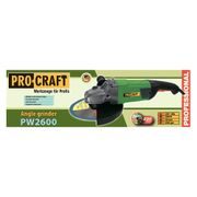 BRUSKA ÚHLOVÁ PROCRAFT PW2600, 230MM | PW2600 PROCRAFT - ÚHLOVÁ BRUSKA 230 MM - ELEKTRICKÉ NÁŘADÍ