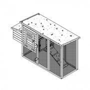 KURNÍK PRO SLEPICE MALÝ - 170X63X100CM - PRO CHOVATELE - KRMIVA