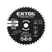 EXTOL PREMIUM KOTOUČ PILOVÝ HSS, ⌀89×1×10MM, 44T, 8893022E - PRO PILY EXTOL{% if kategorie.adresa_nazvy[0] != zbozi.kategorie.nazev %} - NÁHRADNÍ DÍLY{% endif %}