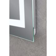 KOUPELNOVÉ ZRCADLO S LED OSVĚTLENÍM, PROTIZAMLŽOVACÍ FUNKCÍ, REGULACÍ JASU A HODINKAMI, MR06-60×80 H | MR06-60×80 HARD PROCRAFT - ZRCADLA - SANITA