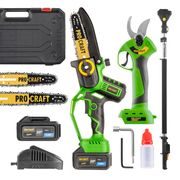 SADA AKU RUČNÍ PILKA PKA32LI A NŮŽKY NA VĚTVE ES28LIBB + NÁSTAVEC EP2.0 | SPKA32LI-ES28LIBB-EP2.0 PROCRAFT - PROŘEZÁVACÍ PILY{% if kategorie.adresa_nazvy[0] != zbozi.kategorie.nazev %} - ZAHRADA{% endif %}