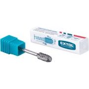 EXTOL INDUSTRIAL FRÉZA KARBIDOVÁ, VÁLCOVÁ S KULOVÝM ČELEM, ⌀6X13MM, ⌀STOPKY 3MM, SEK STŘEDNÍ (DOUBLE-CUT), 8703823 - STOPKOVÉ FRÉZKY - PŘÍSLUŠENSTVÍ
