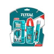 TOTAL SADA DIGITÁLNÍHO MULTIMETRU, MULTIMETRU KLEŠŤOVÉHO A ZKOUŠEČKY AC NAPĚTÍ, TOTAL, TMT43028 - ZKOUŠEČKY NAPĚTÍ, MULTIMETRY - MĚŘÍCÍ TECHNIKA
