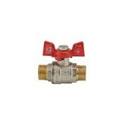 KULOVÝ KOHOUT MOTÝL, ČERVENÝ, KR.219 1/2"MM | KR.219 1/2"MM PROCRAFT - PŘÍSLUŠENSTVÍ (KOHOUTY, ŠROUBENÍ,...) - SANITA