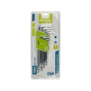 EXTOL CRAFT L-KLÍČE TORX, SADA 9KS, T 10-50, 66011 - L - KLÍČE - RUČNÍ NÁŘADÍ