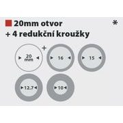KREATOR KRT020435 PILOVÝ KOTOUČ NA DŘEVO 115MM, 40T - PRŮMĚR 85, 136 A 140 - PŘÍSLUŠENSTVÍ