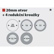 KREATOR KRT020435 PILOVÝ KOTOUČ NA DŘEVO 115MM, 40T - PRŮMĚR 85, 136 A 140 - PŘÍSLUŠENSTVÍ