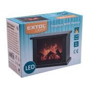 EXTOL LIGHT KRB S PLÁPOLAJÍCÍM OHNĚM LED, 43400 - ELEKTRICKÉ KRBY - DŮM A DOMÁCNOST, ELEKTRO..