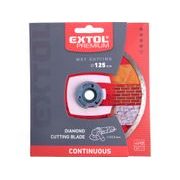 EXTOL PREMIUM ZRUŠENO! NAHRAZENO VÝROBKEM 8803022 KOTOUČ DIAMANTOVÝ ŘEZNÝ CELOOBVODOVÝ - MOKRÉ ŘEZÁNÍ, O 125X22,2X2MM, 108732 - DIA KOTOUČ 125 MM - PŘÍSLUŠENSTVÍ