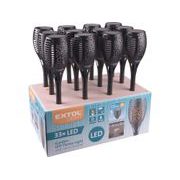 EXTOL LIGHT POCHODEŇ LED S PLAMENEM, 57CM, SOLÁRNÍ NABÍJENÍ, 33 LED, 43147 - DOPLŇKY A VYCHYTÁVKY - DŮM A DOMÁCNOST, ELEKTRO..