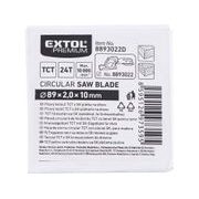 EXTOL PREMIUM KOTOUČ PILOVÝ S SK PLÁTKY, ⌀89×2,0×10MM, 24T, 8893022D - PRO PILY EXTOL - NÁHRADNÍ DÍLY