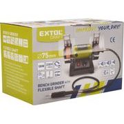 EXTOL CRAFT BRUSKA STOLNÍ DVOUKOTOUČOVÁ S PŘÍMOU BRUSKOU, 120W, 410112 - DVOUKOTOUČOVÉ BRUSKY - ELEKTRICKÉ NÁŘADÍ