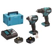 MAKITA DLX2577JX2 - AKU SADA DDF490+DTD158 LI-ION LXT 18V - LI-ION 18V - MAKITA-SHOP