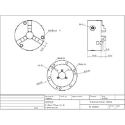 3-ČELISŤOVÉ SKLÍČIDLO 125 MM PRO RT 150 - DĚLÍCÍ STOLY - KOVOOBRÁBĚCÍ STROJE