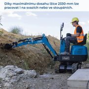 SCHEPPACH EXC 815 - MINIBAGR - NAKLADAČE, MINIBAGRY - STAVEBNÍ TECHNIKA