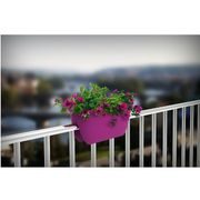 BALKÓNOVÝ KVĚTINÁČ BALCONIA OVI NA ZÁBRADLÍ PR. 30CM ANTRACIT - KVĚTINÁČE NA SAZENICE - ZAHRADA