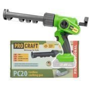 AKU VYTLAČOVACÍ PISTOLE PROCRAFT PC20BB (BEZ BATERIE A NABÍJEČKY) | PC20BB PROCRAFT - AKU PISTOLE NA TMEL{% if kategorie.adresa_nazvy[0] != zbozi.kategorie.nazev %} - AKU NÁŘADÍ{% endif %}