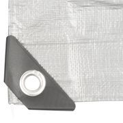 PLACHTA PROCRAFT ST10X15 200G/M2 NEPROMOKAVÁ S OKY 10X15 M STŘÍBRNÁ | ST10X15 PROCRAFT - EXTRA SILNÉ 200G/M2 - DÍLNA A GARÁŽ