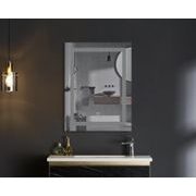 KOUPELNOVÉ ZRCADLO S LED OSVĚTLENÍM, PROTIZAMLŽOVACÍ FUNKCÍ A REGULACÍ JASU, MR08-80×60-REVERSE TALL | MR08-80×60-REVERSE TALL PROCRAFT - ZRCADLA - SANITA