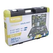 EXTOL CRAFT SADA NÁŘADÍ 303KS, 1/4", 1/2", 918303 - SADY NÁŘADÍ - RUČNÍ NÁŘADÍ