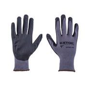 EXTOL PREMIUM RUKAVICE NYLONOVÉ, BEZEŠVÉ, POLOMÁČENÉ V NITRILU, VELIKOST 9", 8856681 - RUKAVICE Z POLYESTERU{% if kategorie.adresa_nazvy[0] != zbozi.kategorie.nazev %} - PŘÍSLUŠENSTVÍ{% endif %}