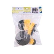 EXTOL CRAFT SADA ČISTÍCÍCH KARTÁČŮ NA VRTAČKU 4KS, STOPKA 1/4"X25MM, 904000 - KARTÁČE NA VRTAČKU - PŘÍSLUŠENSTVÍ