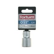 FORTUM HLAVICE NÁSTRČNÁ 1/2", 18MM, L 38MM, 4700418 - NÁSTRČNÉ HLAVICE, OŘECHY - RUČNÍ NÁŘADÍ