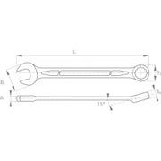 FORTUM KLÍČ OČKOPLOCHÝ, 6MM, 4730206 - KLÍČE OČKO/OTEVŘENÉ - RUČNÍ NÁŘADÍ