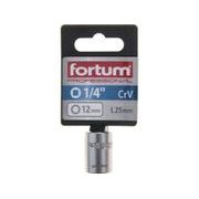 FORTUM HLAVICE NÁSTRČNÁ 1/4", 12MM, L 25MM, 4701412 - NÁSTRČNÉ HLAVICE, OŘECHY - RUČNÍ NÁŘADÍ