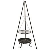 ACTIVA OKLAHOMA SMART ZÁVĚSNÝ GRIL PR. 56 CM NA TROJNOŽCE - GRILY NA DŘEVĚNÉ UHLÍ{% if kategorie.adresa_nazvy[0] != zbozi.kategorie.nazev %} - ZAHRADA{% endif %}