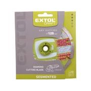 EXTOL CRAFT ZRUŠENO! NAHRAZENO VÝROBKEM 903032 KOTOUČ DIAMANTOVÝ ŘEZNÝ SEGMENTOVÝ - SUCHÉ ŘEZÁNÍ, O 125X22,2X2MM, 108812 - DIA KOTOUČ 125 MM - PŘÍSLUŠENSTVÍ