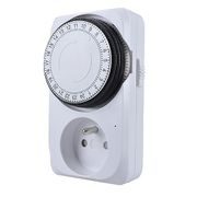 ČASOVÝ SPÍNAČ MECHANICKÝ, DENNÍ 24H., INTERVAL 15MIN, VYPÍNAČ - DOMACÍ AUTOMATIZACE - ZÁSUVKY, TERMOSTATY - DŮM A DOMÁCNOST, ELEKTRO..