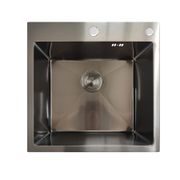 NEREZOVÝ DŘEZ MIXXUS MH5050 DECOR GRAPHITE SE SIFONEM, GRAFITOVÝ | MH5050 DECOR GRAPHITE MIXXUS - DŘEZY{% if kategorie.adresa_nazvy[0] != zbozi.kategorie.nazev %} - SANITA{% endif %}