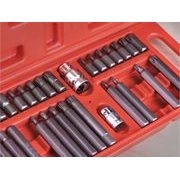 EXTOL PREMIUM HROTY IMBUS-TORX-XZN, SADA PROFI 40KS, PRO RÁČNY 3/8", 1/2", CRV, 8818202 - GOLA SADY - RUČNÍ NÁŘADÍ