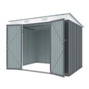 RIWALL PRO RMSP 6X8 ANTHRACITE ZAHRADNÍ DOMEK KOVOVÝ 2,4 X 1,8 M S PULTOVOU STŘECHOU ANTRACIT - ZAHRADNÍ DOMKY - DŮM A DOMÁCNOST, ELEKTRO..