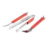 SADA NÁŘADÍ GRILL HARDWOOD NEREZ, DŘEVĚNÁ RUKOJEŤ, 3KS - PŘÍSLUŠENSTVÍ PRO GRILY - ZAHRADA