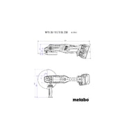 METABO WPB 36-18 LTX BL 230 4X8,0AH - AKU UHLOVÉ BRUSKY - AKU NÁŘADÍ