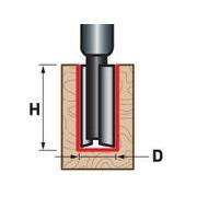 EXTOL PREMIUM FRÉZA DRÁŽKOVACÍ DO DŘEVA, D6,3 X H25, 8802111 - STOPKOVÉ FRÉZKY - PŘÍSLUŠENSTVÍ