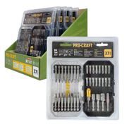 AKU VRTACÍ ŠROUBOVÁK PROCRAFT PA18LIH SE SADOU BITŮ BS-37 | SPA18LIH-1B-C/BS-37 PROCRAFT - AKU ŠROUBOVÁK 18V - 20V - AKU NÁŘADÍ