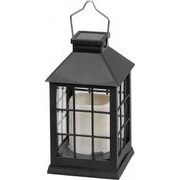 SOLÁRNÍ LUCERNA GARDEN, EFEKT PLAMENE, 10,5X10,5X19CM - VÁNOČNÍ DEKORACE - DŮM A DOMÁCNOST, ELEKTRO..