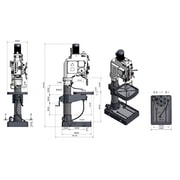 SLOUPOVÁ PŘEVODOVÁ VRTAČKA OPTIDRILL B 50 GSM - STROJNÍ VRTAČKY - KOVOOBRÁBĚCÍ STROJE