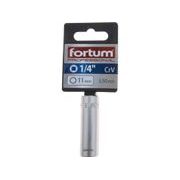 FORTUM HLAVICE NÁSTRČNÁ PRODLOUŽENA 1/4", 11MM, L 50MM, 4701524 - NÁSTRČNÉ HLAVICE, OŘECHY - RUČNÍ NÁŘADÍ