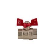 KULOVÝ KOHOUT MOTÝL ČERVENÝ, KR.217 3/4"FF | KR.217 3/4"FF PROCRAFT - PŘÍSLUŠENSTVÍ (KOHOUTY, ŠROUBENÍ,...) - SANITA