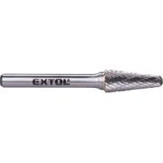 EXTOL INDUSTRIAL FRÉZA KARBIDOVÁ, KONICKÁ 14° ZAKULACENÁ, PR.10X25MM/STOPKA 6MM,SEK STŘEDNÍ (DOUBLE-CUT), 8703784 - STOPKOVÉ FRÉZKY{% if kategorie.adresa_nazvy[0] != zbozi.kategorie.nazev %} - PŘÍSLUŠENSTVÍ{% endif %}