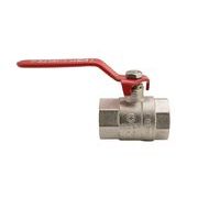 KULOVÝ KOHOUT PÁKOVÝ ČERVENÝ, KR.214 1¼"FF | KR.214 1¼"FF PROCRAFT - PŘÍSLUŠENSTVÍ (KOHOUTY, ŠROUBENÍ,...) - SANITA