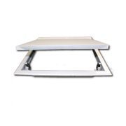 REVIZNÍ DVÍŘKA KOVOVÁ 300X300 S TLAČNÝM ZÁMKEM BÍLÁ - REVIZNÍ A VANOVÁ DVÍŘKA - DŮM A DOMÁCNOST, ELEKTRO..